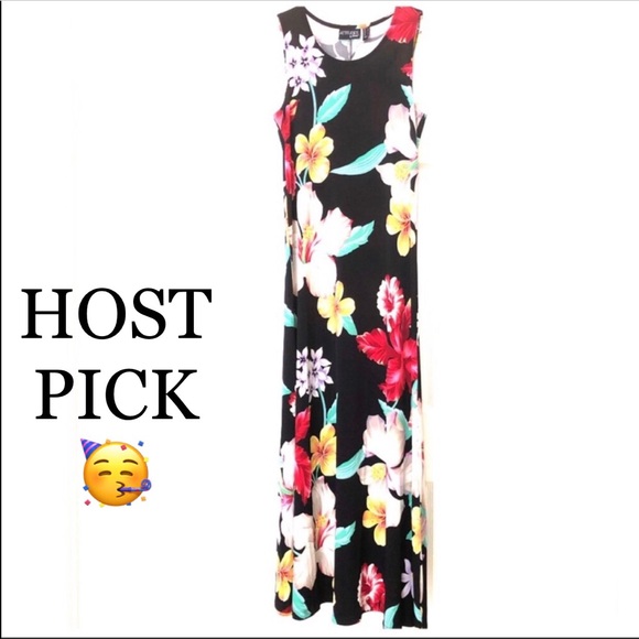 Paradise Boutique Dresses & Skirts - Floral Hibiscus Maxi Tank Dress